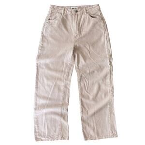 Rolla's Heidi High Rise Loose Straight Baby Pink Jeans Womens Size US 28 / AU 10